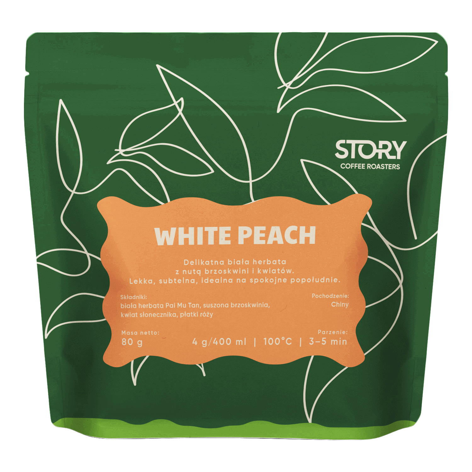 STORY tea - Pai Mu Tan Pfirsich Weißer Tee, lose Blätter
