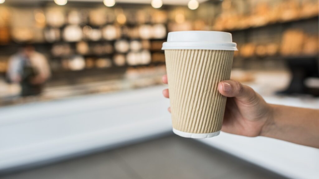 Takeaway coffee beans