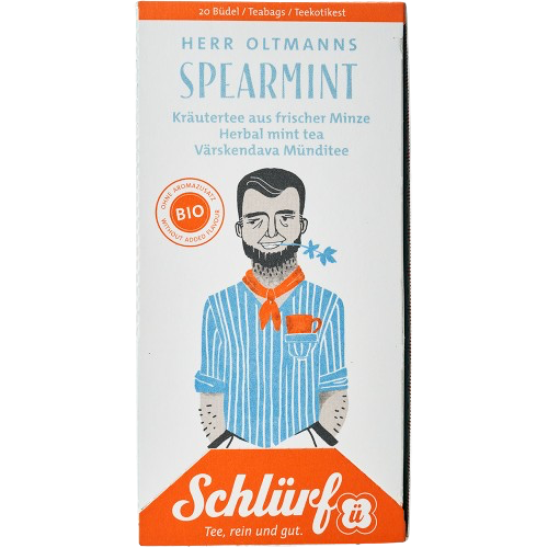 Herbata w torebkach Schlurf Spearmint, miętowa