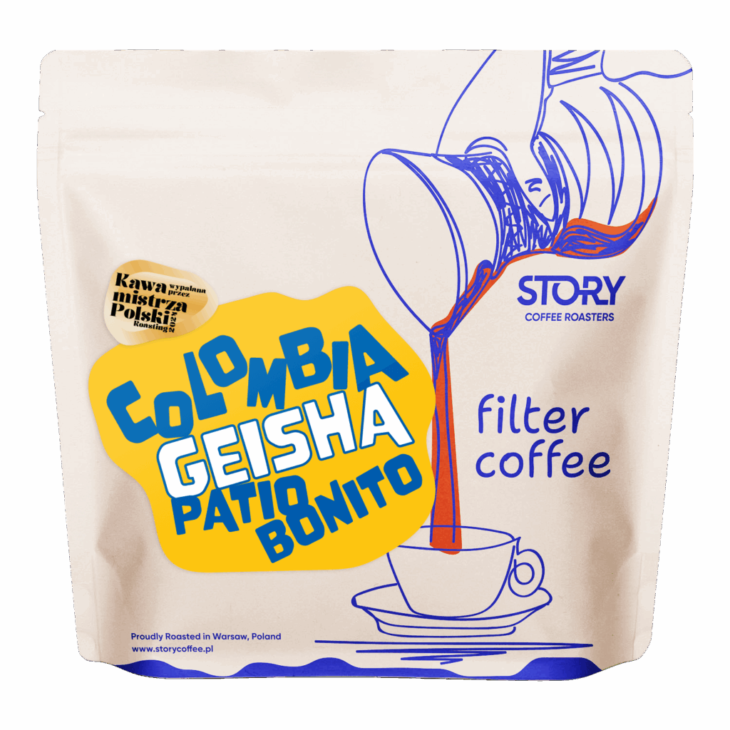 Colombia Geisha Patio Bonito washed - Kawa ziarnista świeżo palona