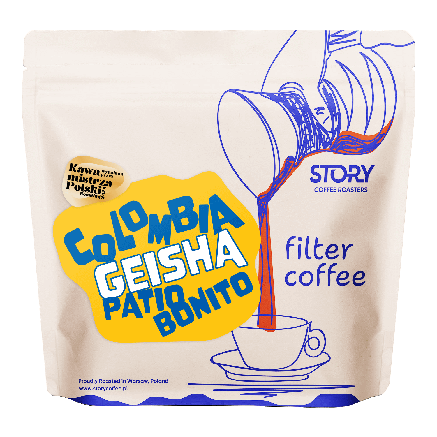 Colombia Geisha Patio Bonito washed - Kawa ziarnista świeżo palona
